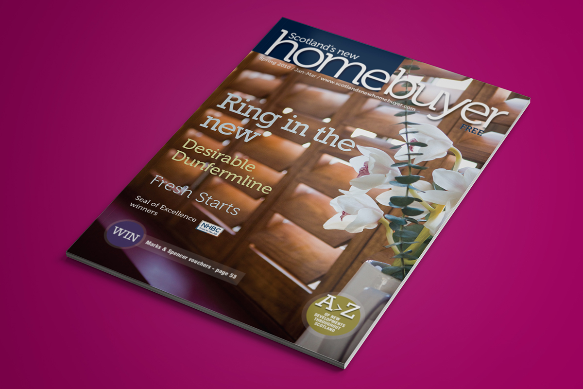 Image of a mock up of a magazine