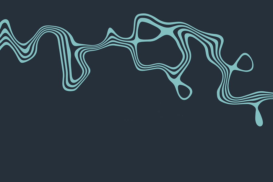 Tipping point topography lines pale green on dark grey background.