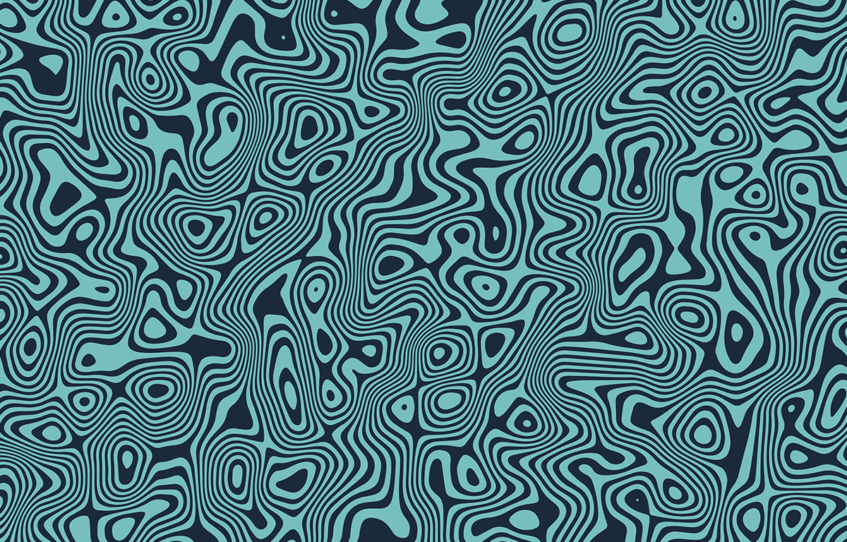 Black and green wavy pattern indicating Topography.