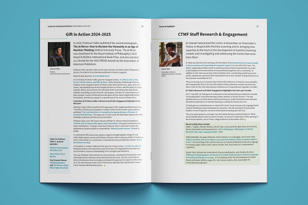 Image shows a mock of a DPS from the CTMF Annual Report on a light teal background