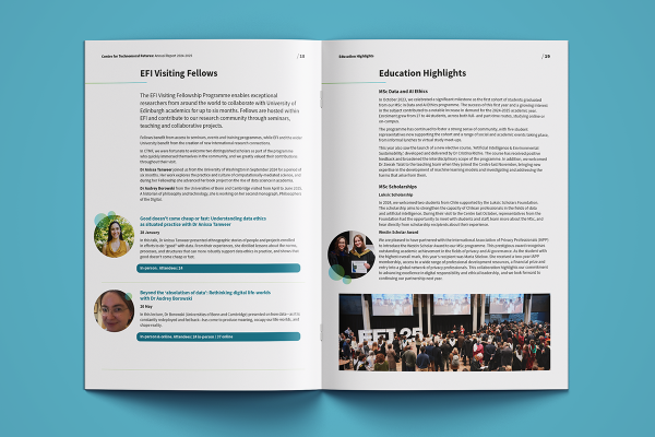 Image shows a mock of a DPS from the CTMF Annual Report on a light teal background